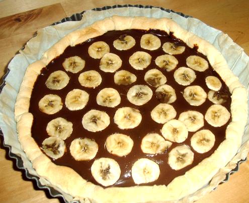 Tarte Bananes Chocolat